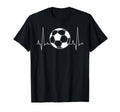 Soccer Player Lover Heartbeat T-Shirt - Novelty Apparel for Adults - T-Shirt, Sweatshirt, Hoodie