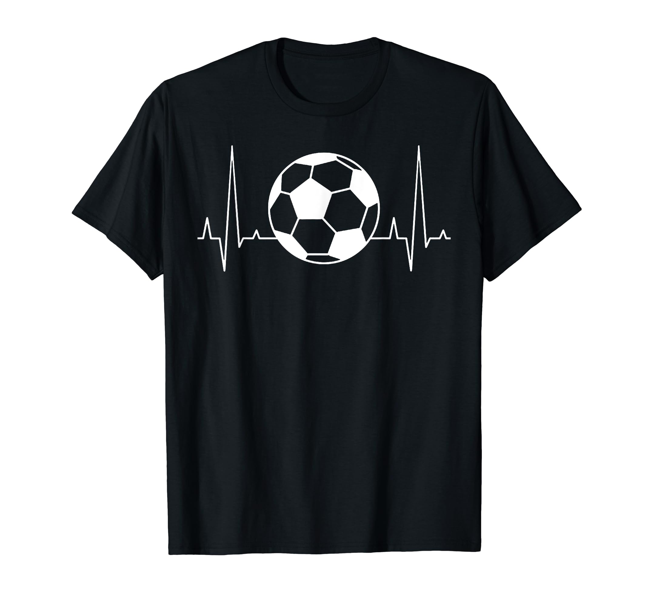 Soccer Player Lover Heartbeat T-Shirt - Novelty Apparel for Adults - T-Shirt, Sweatshirt, Hoodie