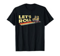 70S 80S Roller Skating Lets Roll T-Shirt - Minimalist Print for Adults - T-Shirt, Sweatshirt, Hoodie