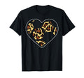 Soccer Ball Heart Leopard Football Animal T-Shirt - Graphic Print Unisex - T-Shirt, Sweatshirt, Hoodie