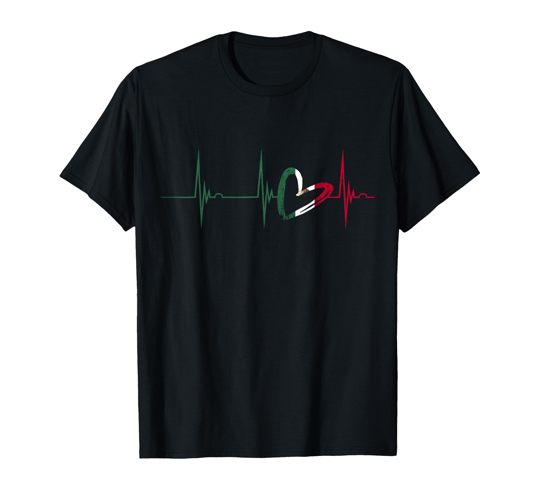 Mexico Heart Mexico Flag Heartbeat T-Shirt - Streetwear Style Men Women - T-Shirt, Sweatshirt, Hoodie