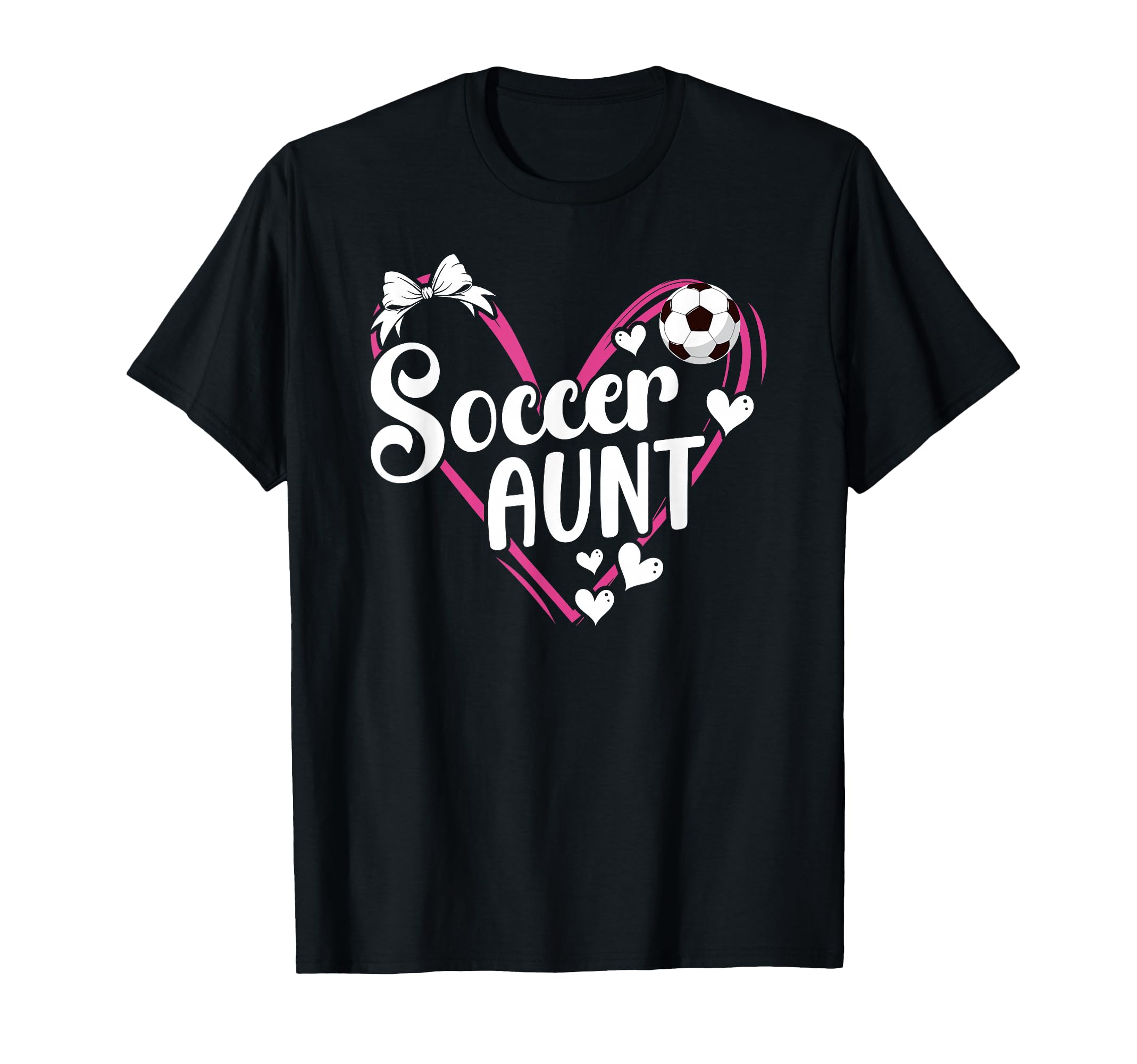 Soccer Aunt Heart Aunt Soccer T-Shirt - Aesthetic Graphic for Adults - T-Shirt, Sweatshirt, Hoodie