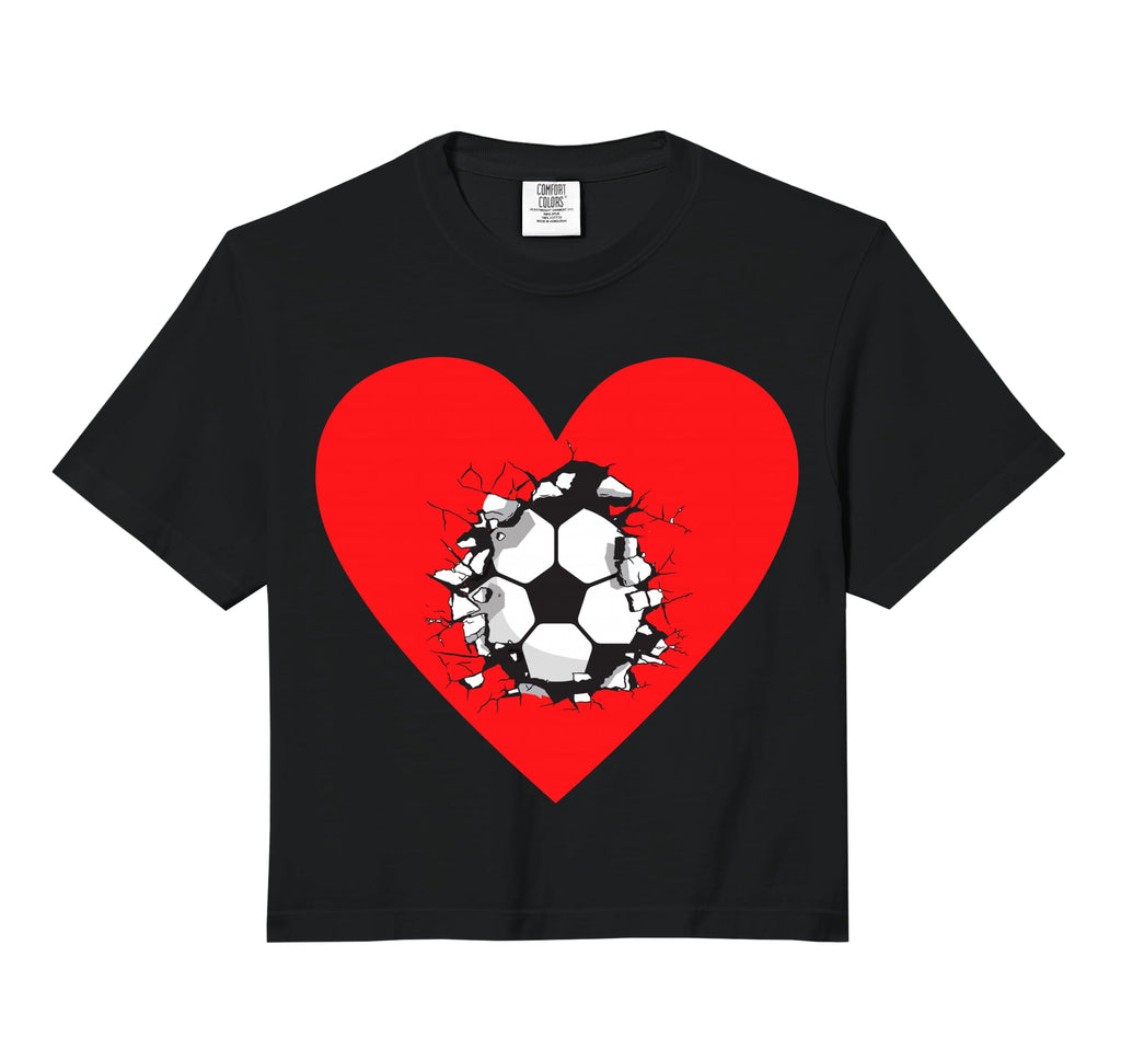 Soccer Heart Soccer And Soccer Love T-Shirt - Streetwear Style for Adults - T-Shirt, Sweatshirt, Hoodie