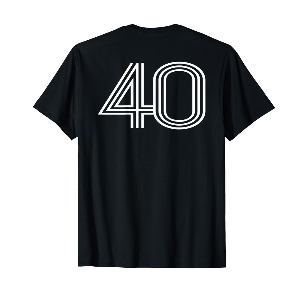 Number 40 Baseball Football Soccer T-Shirt - Trendy Graphic for Adults - T-Shirt, Sweatshirt, Hoodie