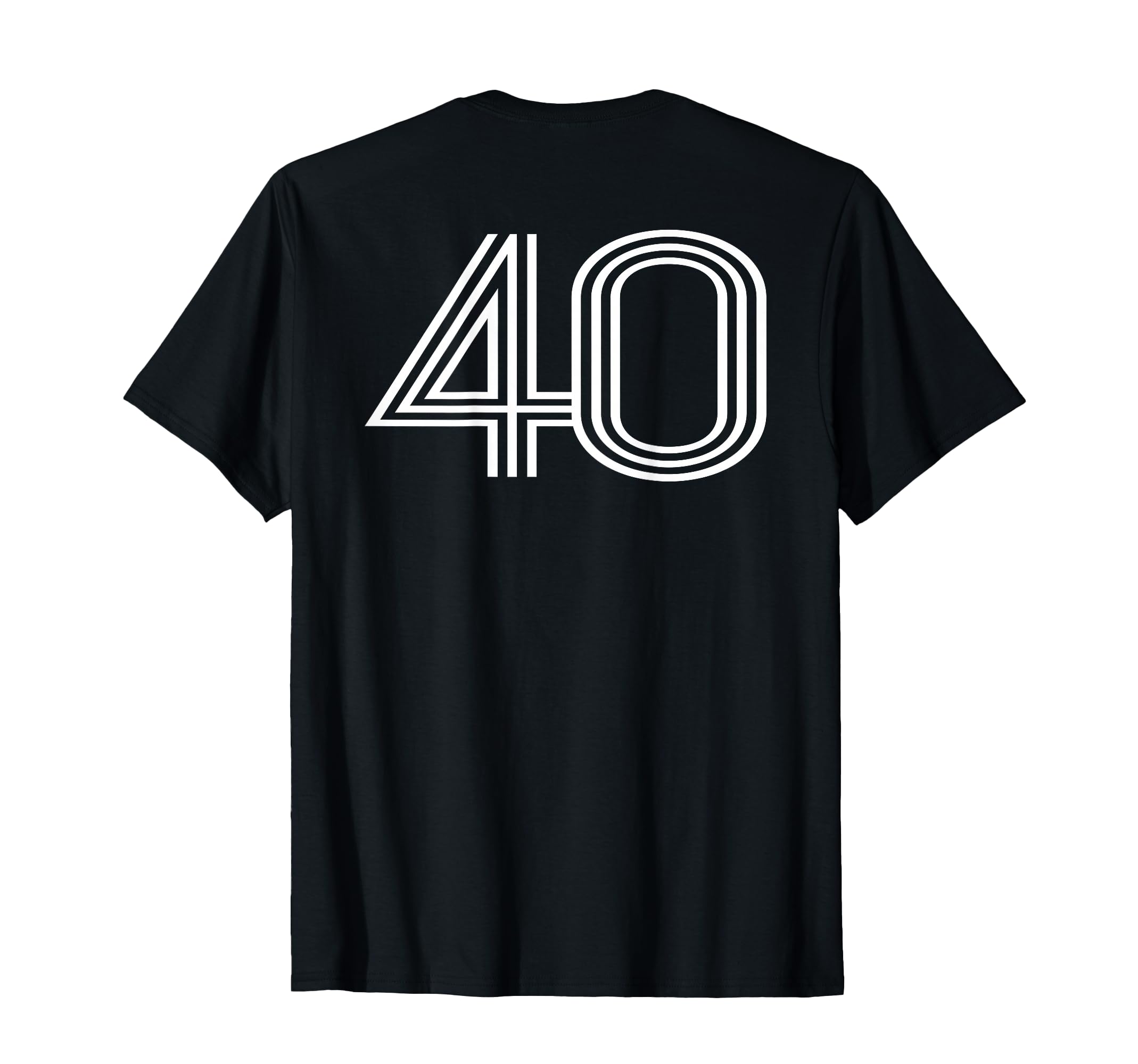Number 40 Baseball Football Soccer T-Shirt - Trendy Graphic for Adults - T-Shirt, Sweatshirt, Hoodie