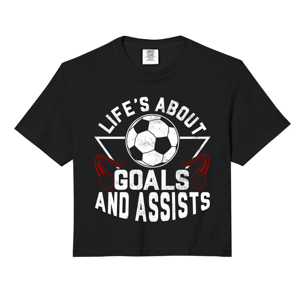 Lifes About Goals And Assists Sweatshirt - Novelty Apparel Men Women - T-Shirt, Sweatshirt, Hoodie