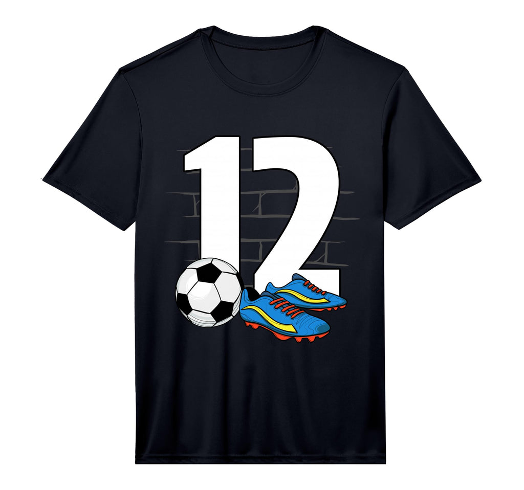 12Th Birthday Soccer Player Football 12 T-Shirt - Graphic Print for Adults - T-Shirt, Sweatshirt, Hoodie