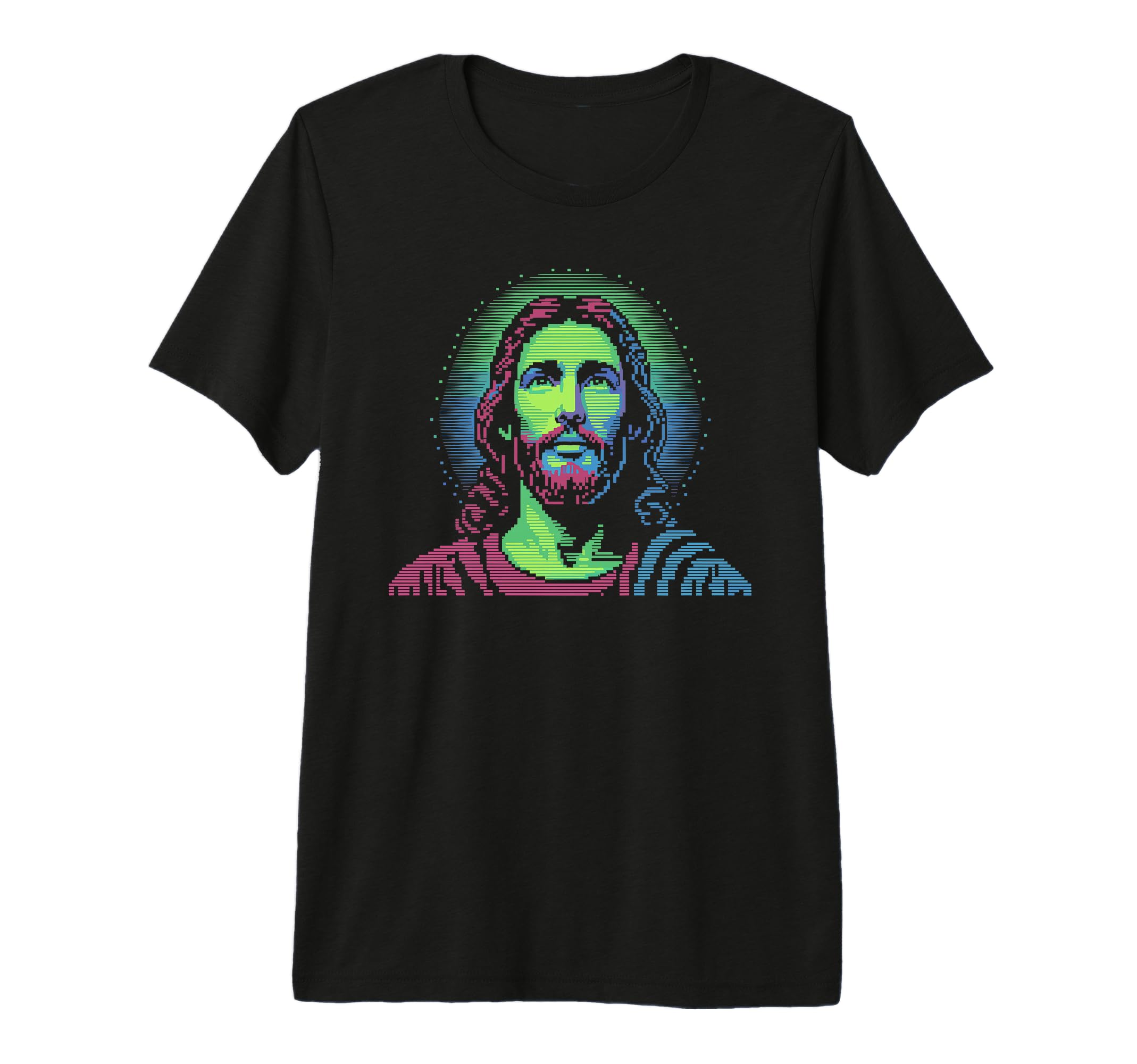Pixel Jesus Arcade Christian Gamer T-Shirt - Minimalist Print for Adults - T-Shirt, Sweatshirt, Hoodie