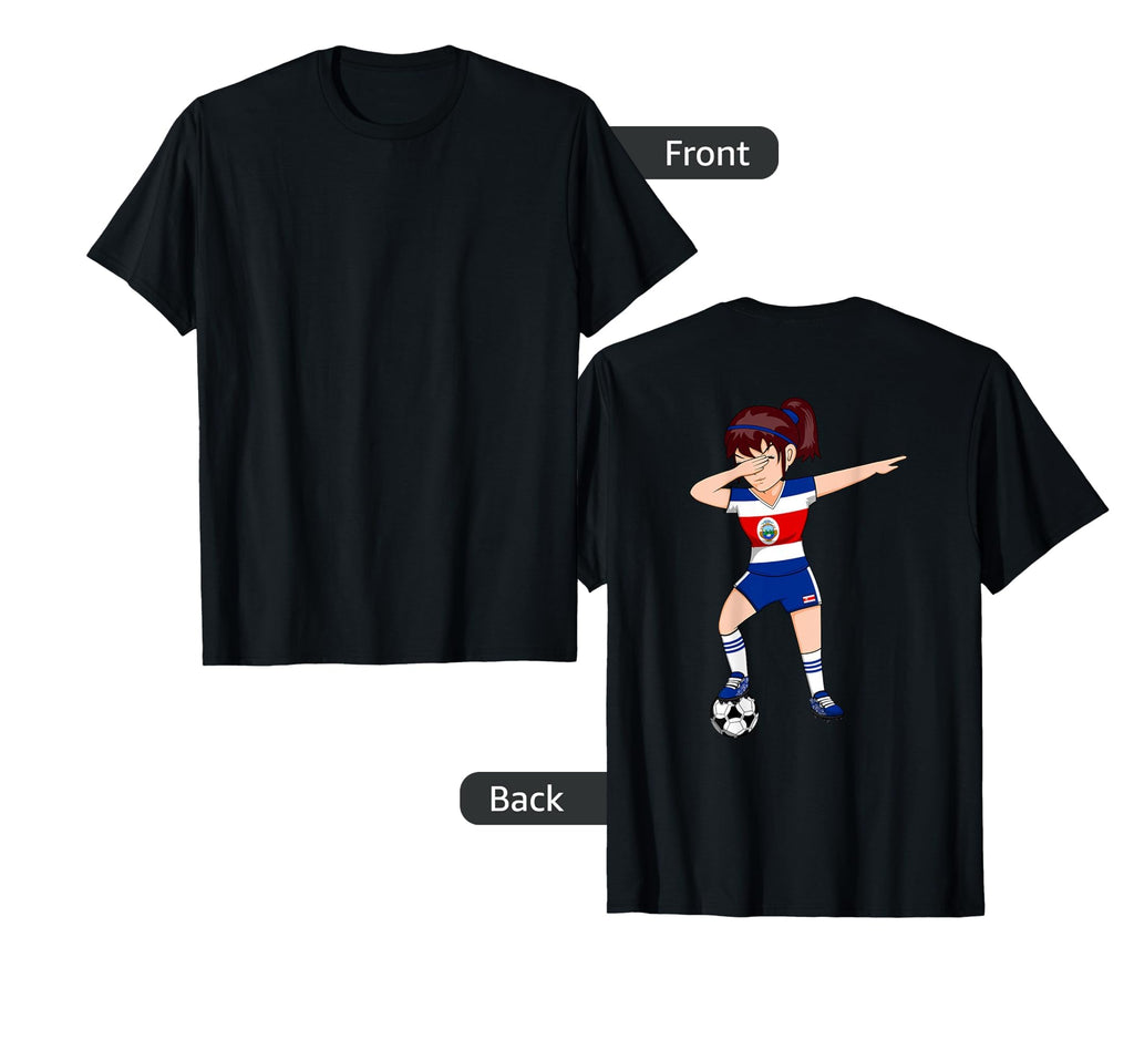 Dabbing Soccer Costa Rica Jersey T-Shirt - Fun Novelty Design Men Women - T-Shirt, Sweatshirt, Hoodie