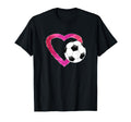 I Love Soccer Heart Ball Teens T-Shirt - Fun Novelty Design for Adults - T-Shirt, Sweatshirt, Hoodie