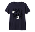 Loud And Proud Soccer Mom Tri Blend T-Shirt - Minimalist Print for Adults - T-Shirt, Sweatshirt, Hoodie