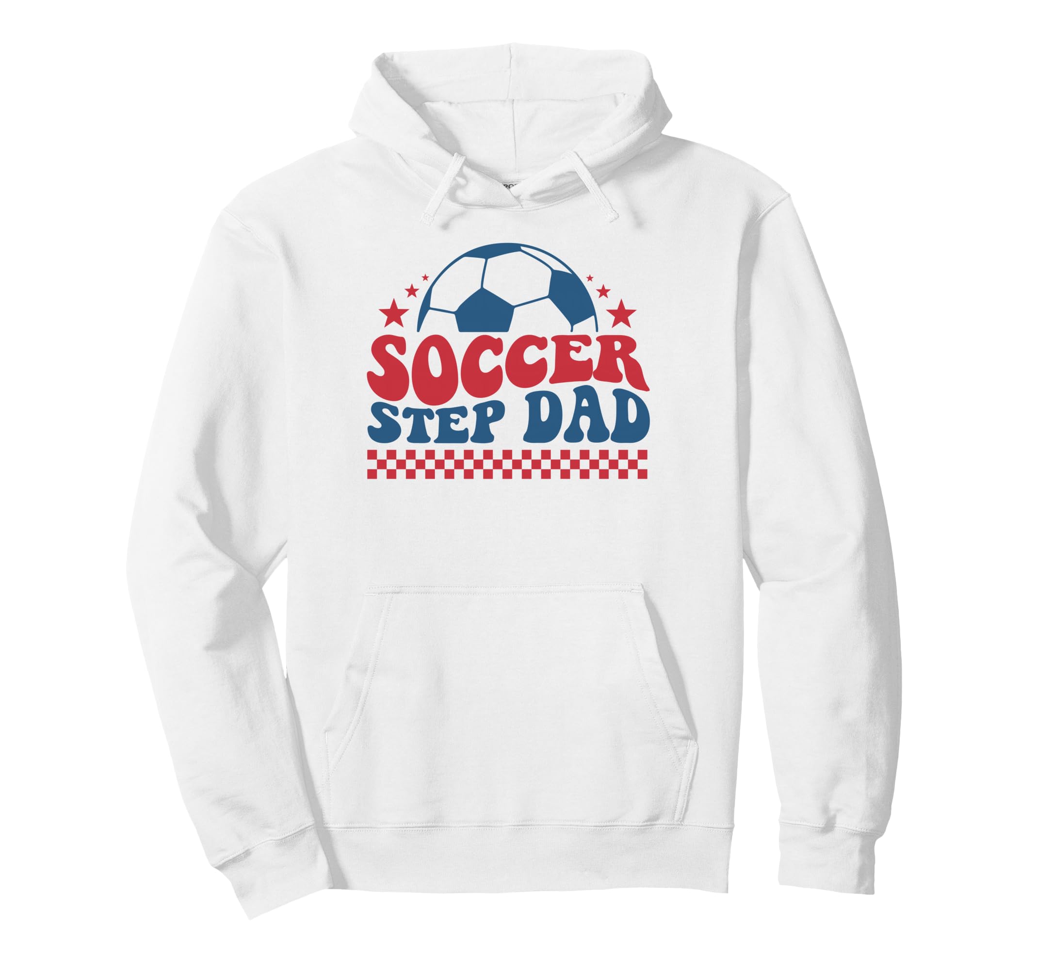 Soccer Step Dad Father Soccer Hoodie - Minimalist Print for Adults - T-Shirt, Sweatshirt, Hoodie