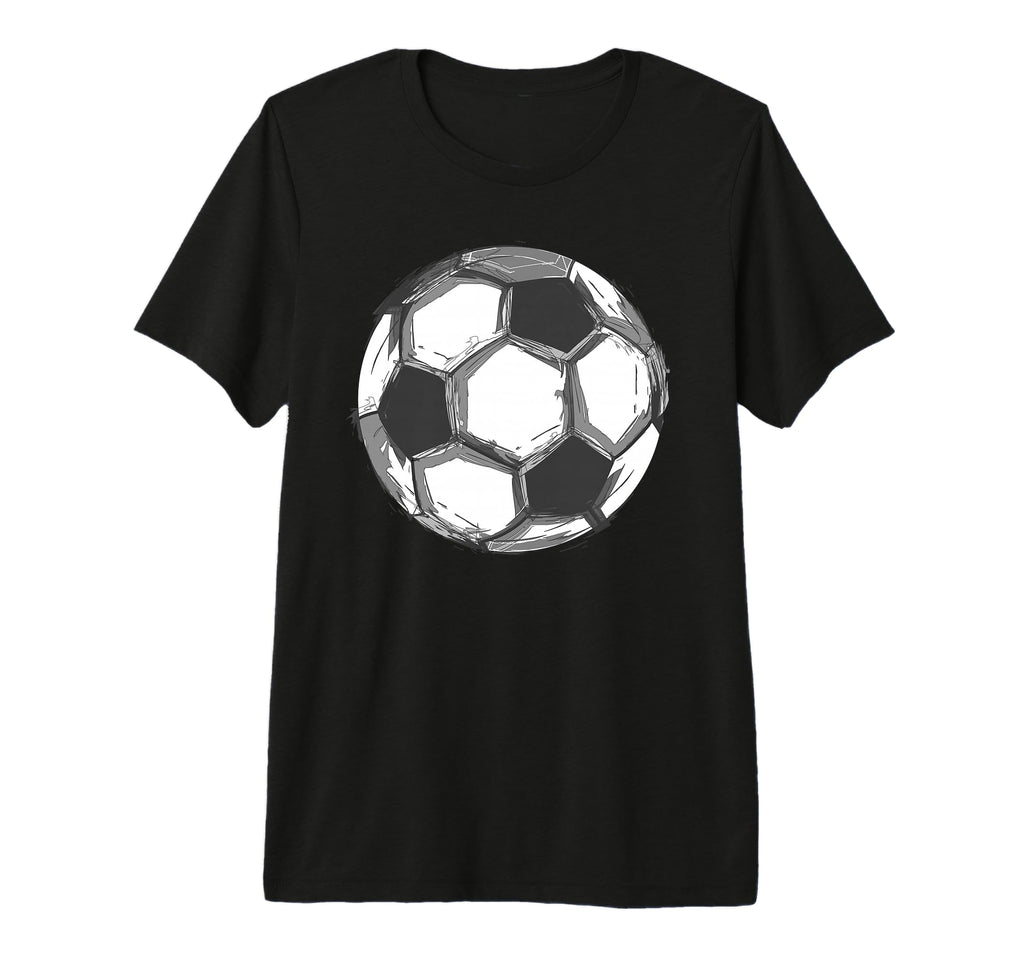 Soccer Ball Sports Players Or Fans Tri T-Shirt - Graphic Print for Adults - T-Shirt, Sweatshirt, Hoodie