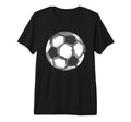 Soccer Ball Sports Players Or Fans Tri T-Shirt - Graphic Print for Adults - T-Shirt, Sweatshirt, Hoodie