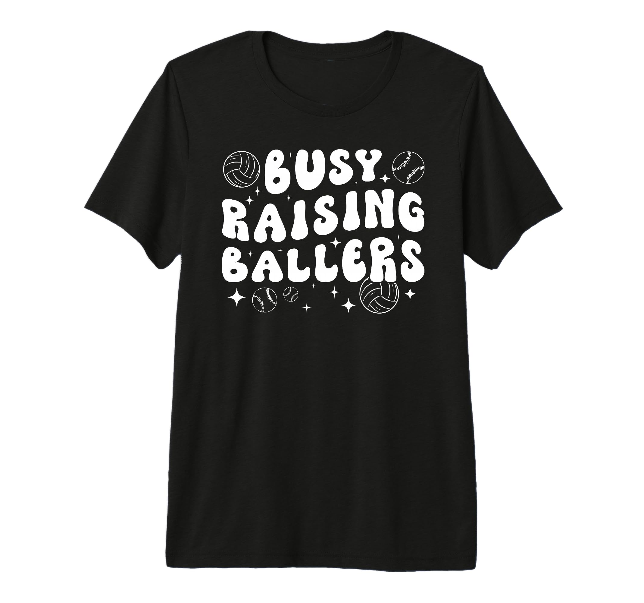 Busy Raising Ballers Volleyball T-Shirt - Novelty Apparel Men Women - T-Shirt, Sweatshirt, Hoodie
