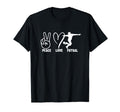 Peace Love Futsal Funny Futsal T-Shirt - Graphic Print for Adults - T-Shirt, Sweatshirt, Hoodie