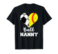 Ball Nanny Heart Funny Soccer Softball T-Shirt - Trendy Graphic for Adults - T-Shirt, Sweatshirt, Hoodie