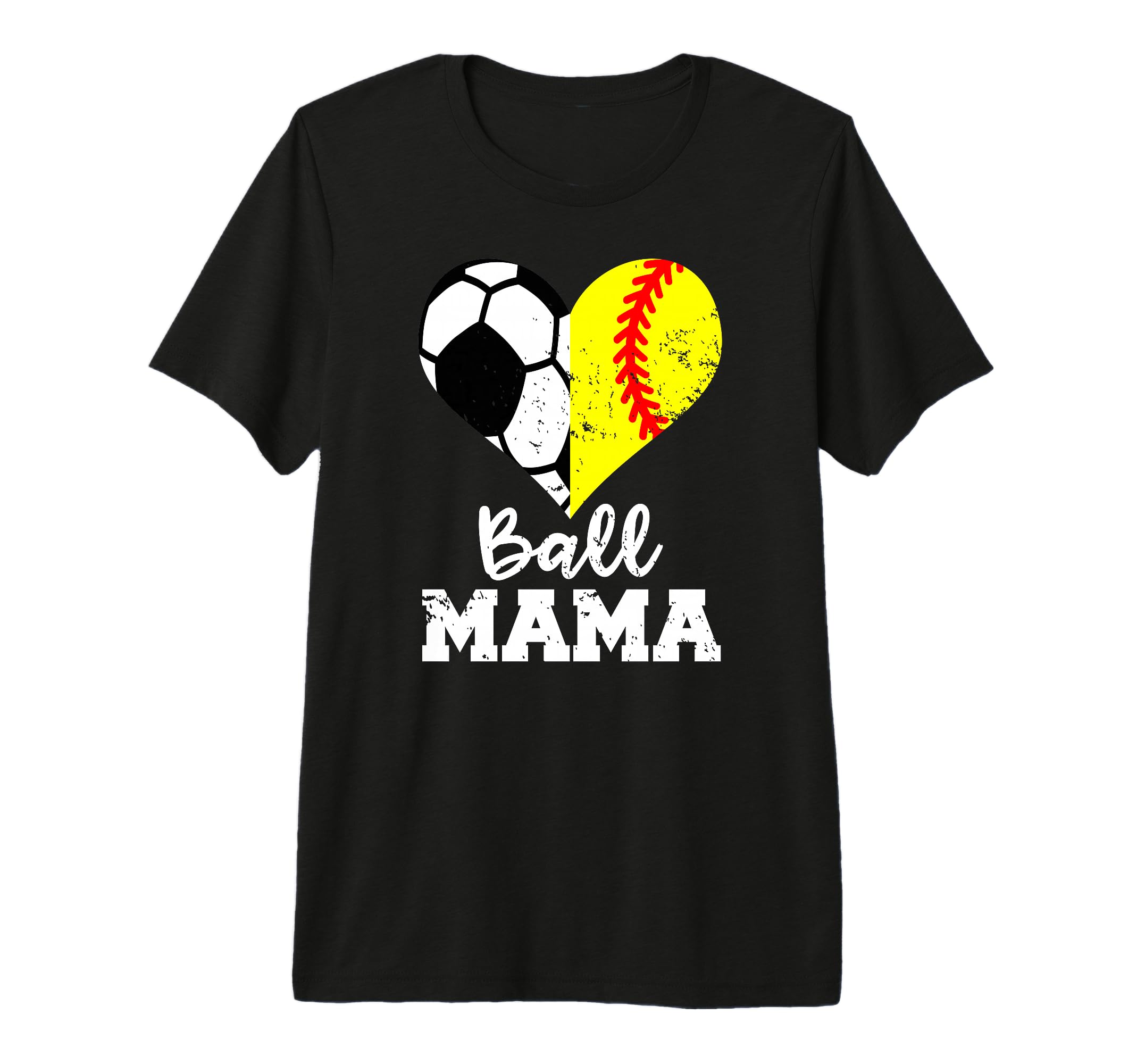 Ball Mama Funny Soccer Softball Mama T-Shirt - Unique Graphic for Adults - T-Shirt, Sweatshirt, Hoodie