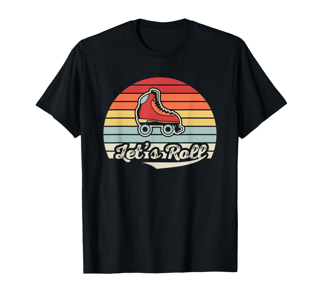 Lets Roll Roller Skate Fun T-Shirt - Aesthetic Graphic Unisex - T-Shirt, Sweatshirt, Hoodie