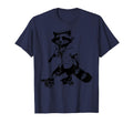 Raccoon Skating Derby Skater Roller T-Shirt - Custom Art Print Men Women - T-Shirt, Sweatshirt, Hoodie
