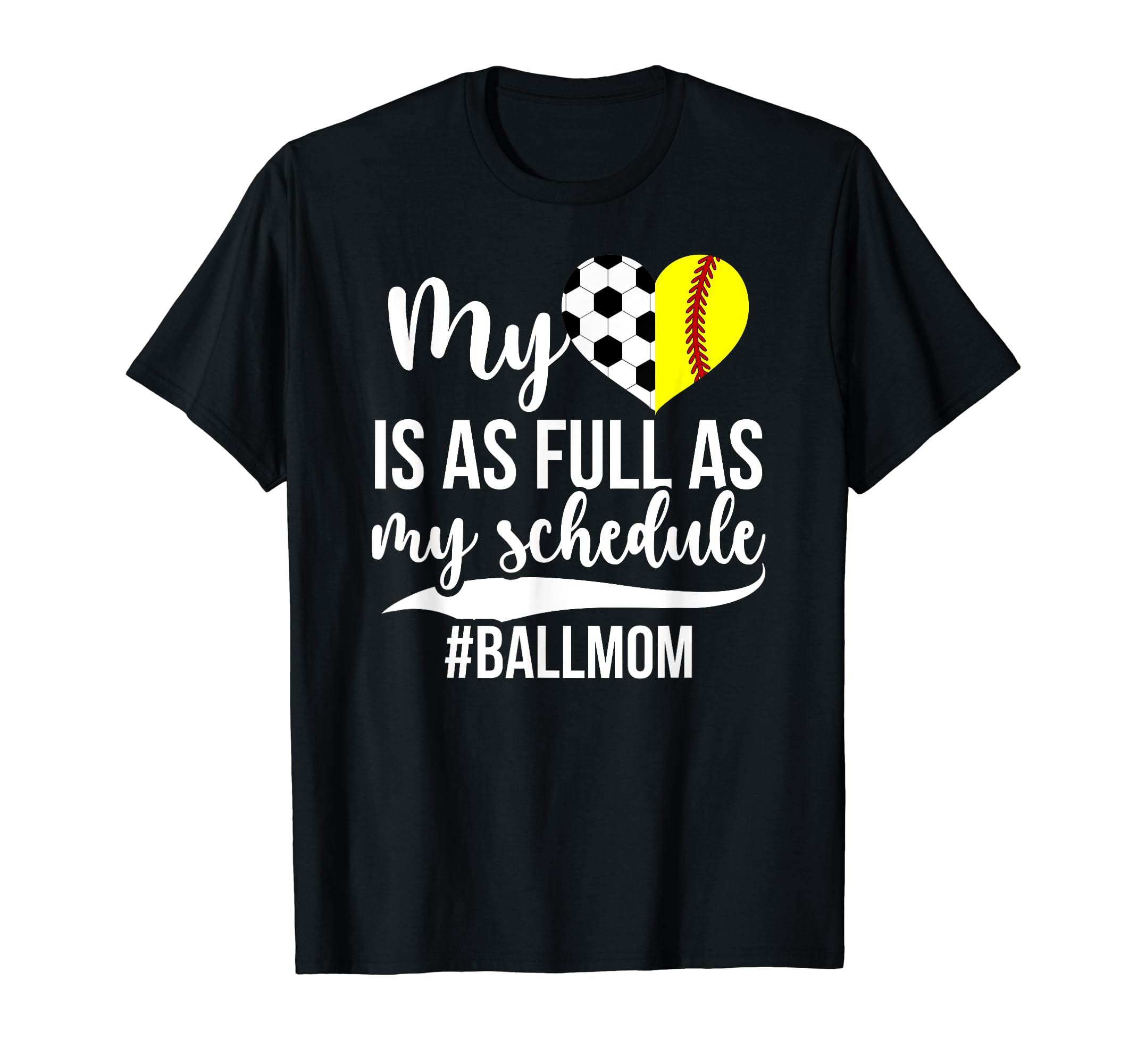 Ball Mom Proud Softball Soccer Mom T-Shirt - Aesthetic Graphic Unisex - T-Shirt, Sweatshirt, Hoodie