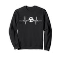 Soccer Heartbeat Soccer Ball Heartbeat Sweatshirt - Novelty Apparel Unisex - T-Shirt, Sweatshirt, Hoodie