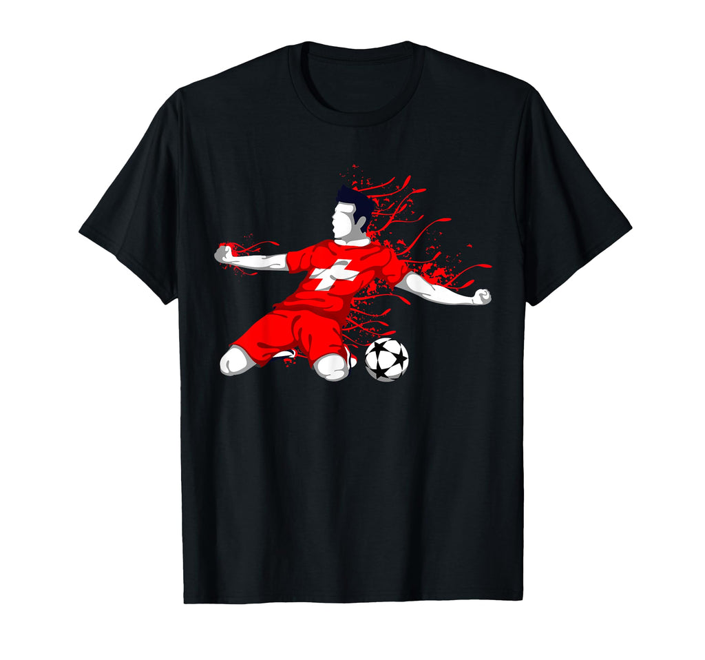 Switzerland Football Fans Jersey T-Shirt - Casual Everyday Wear Men Women - T-Shirt, Sweatshirt, Hoodie
