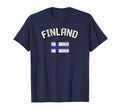 Finland Flag Distressed Finnish T-Shirt - Casual Everyday Wear Men Women - T-Shirt, Sweatshirt, Hoodie