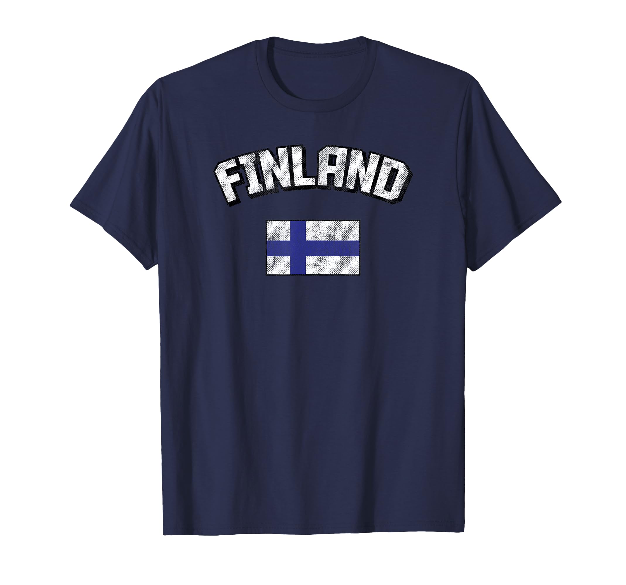 Finland Flag Distressed Finnish T-Shirt - Casual Everyday Wear Men Women - T-Shirt, Sweatshirt, Hoodie