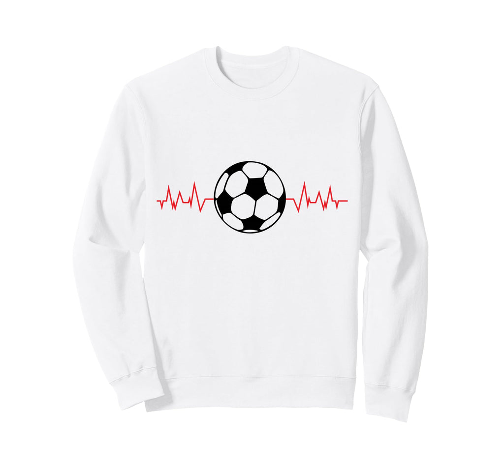 Soccer Ball Heartbeat Players And Soccer Sweatshirt - Graphic Print Unisex - T-Shirt, Sweatshirt, Hoodie