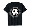 Funny Soccer Ball Burst Adults T-Shirt - Minimalist Print Unisex - T-Shirt, Sweatshirt, Hoodie