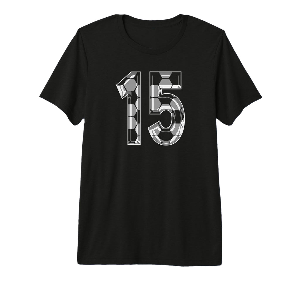 Soccer Number 15 Favorite Player 15 T-Shirt - Fun Novelty Design Unisex - T-Shirt, Sweatshirt, Hoodie