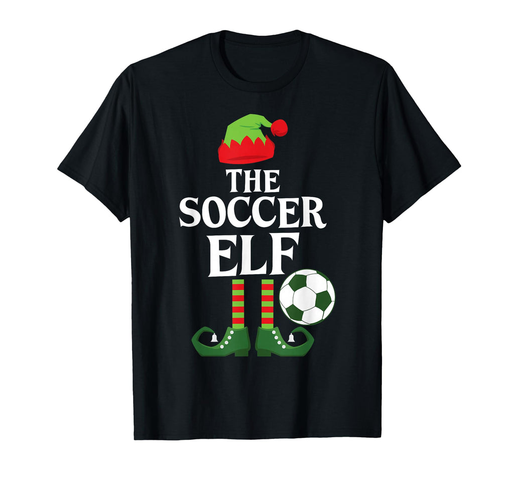 Soccer Elf Family Group Matching Party T-Shirt - Graphic Print for Adults - T-Shirt, Sweatshirt, Hoodie