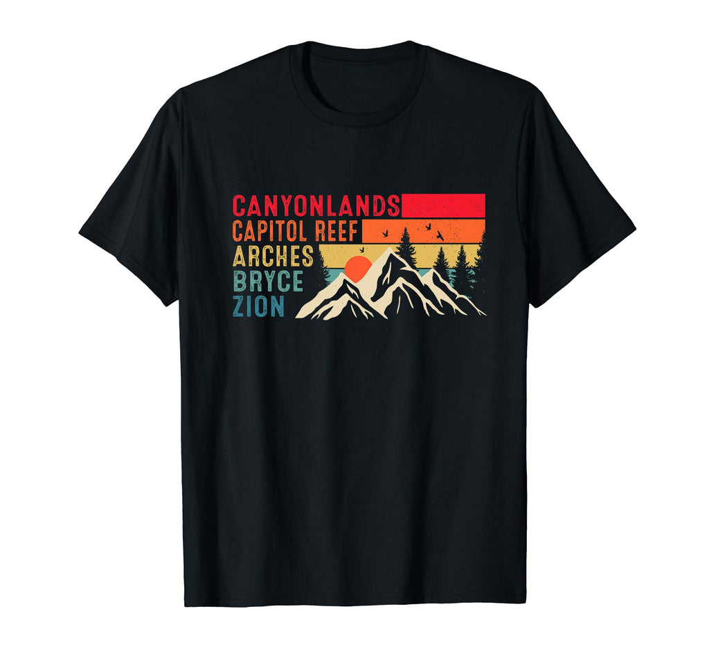 Moab Souvenir Big 5 Utah Mighty Five T-Shirt - Graphic Print for Adults - T-Shirt, Sweatshirt, Hoodie