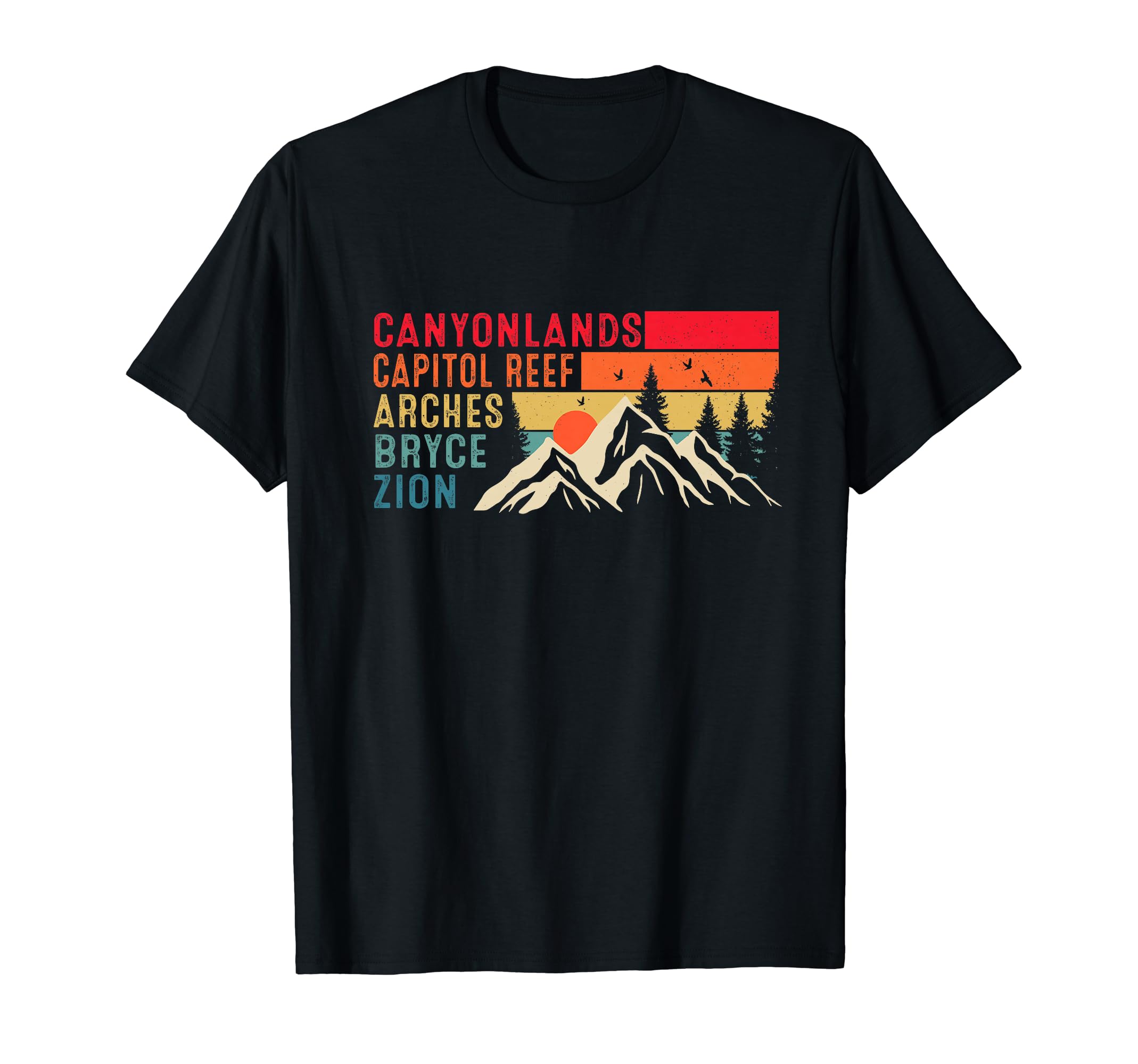 Moab Souvenir Big 5 Utah Mighty Five T-Shirt - Graphic Print for Adults - T-Shirt, Sweatshirt, Hoodie