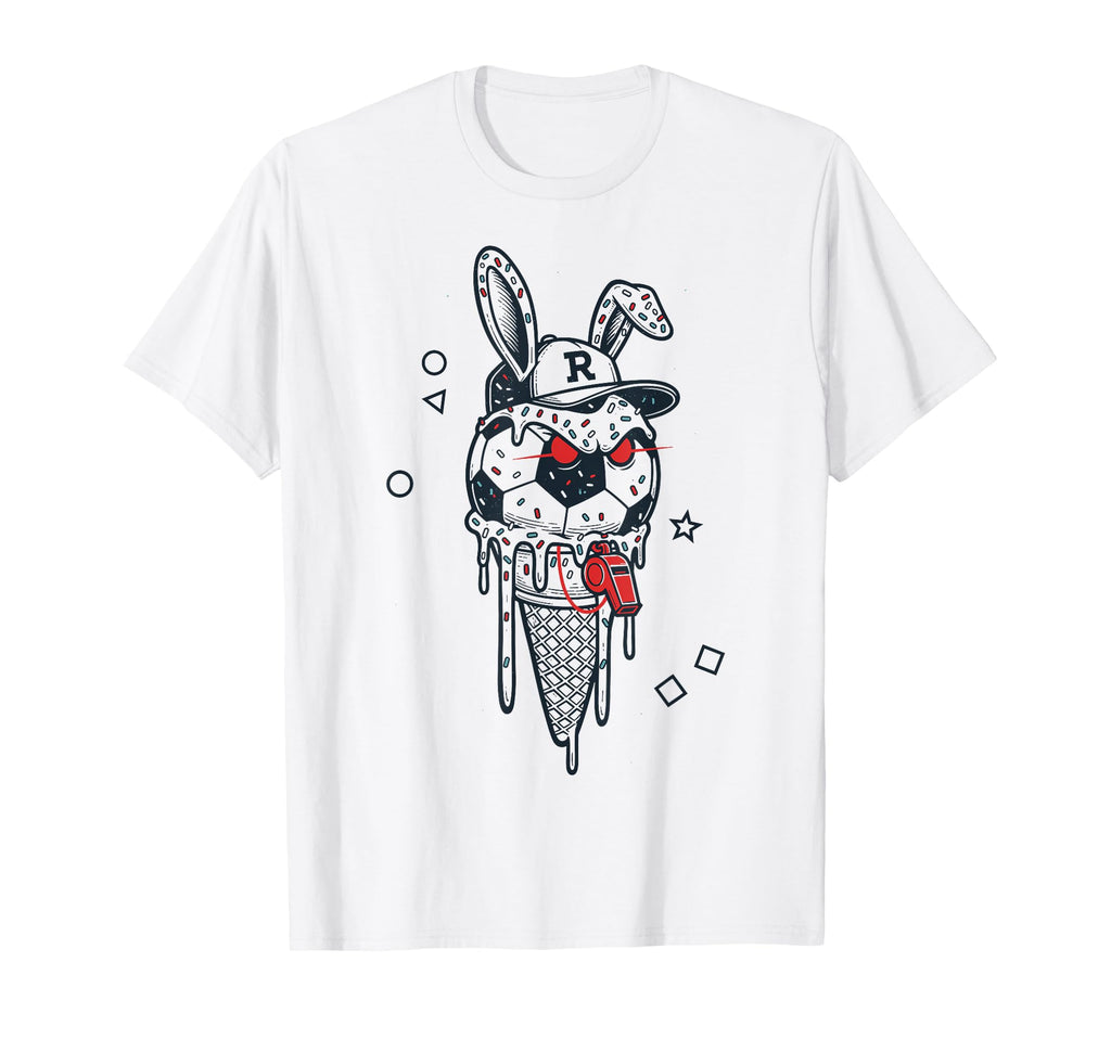 Soccer Bunny Referee Whistle Rabbit T-Shirt - Streetwear Style Men Women - T-Shirt, Sweatshirt, Hoodie