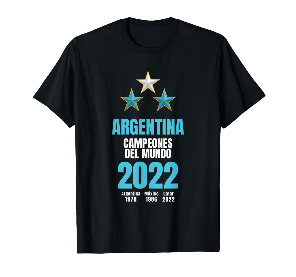Argentina World Champion 2022 T-Shirt - Casual Everyday Wear for Adults - T-Shirt, Sweatshirt, Hoodie