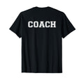 Coach Varsity Lettering Printed T-Shirt - Fun Novelty Design for Adults - T-Shirt, Sweatshirt, Hoodie