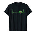 Heartbeat Brazil Flag Soccer Fan T-Shirt - Aesthetic Graphic Unisex - T-Shirt, Sweatshirt, Hoodie