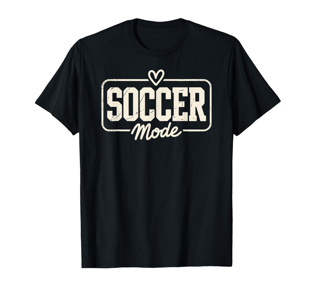 Soccer Mode Fun Heart And Field T-Shirt - Novelty Apparel for Adults - T-Shirt, Sweatshirt, Hoodie