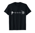 Funny Soccer Player Heart Pulse T-Shirt - Streetwear Style for Adults - T-Shirt, Sweatshirt, Hoodie
