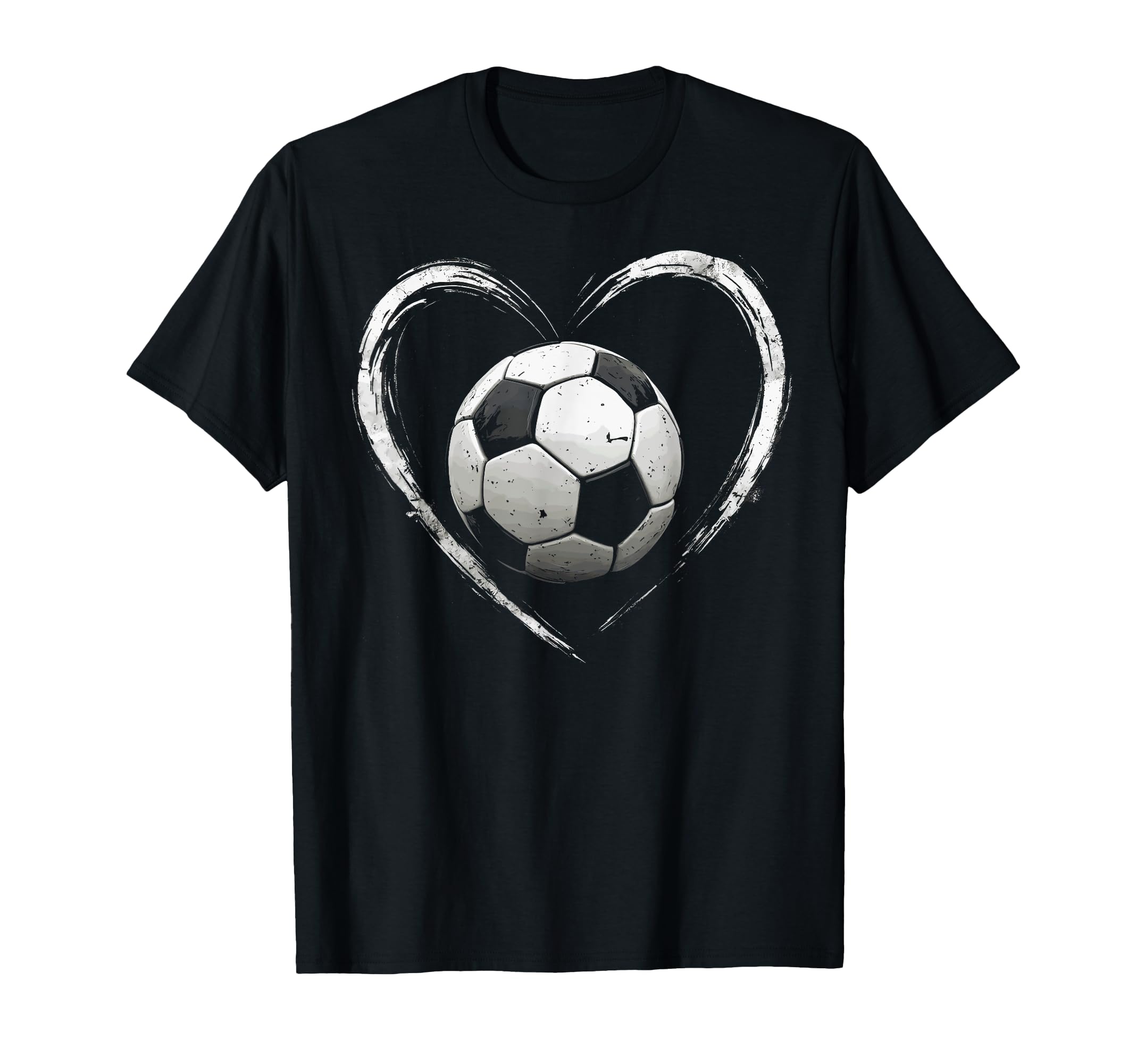 Valentines Soccer Heart Valentines Day T-Shirt - Graphic Print Unisex - T-Shirt, Sweatshirt, Hoodie