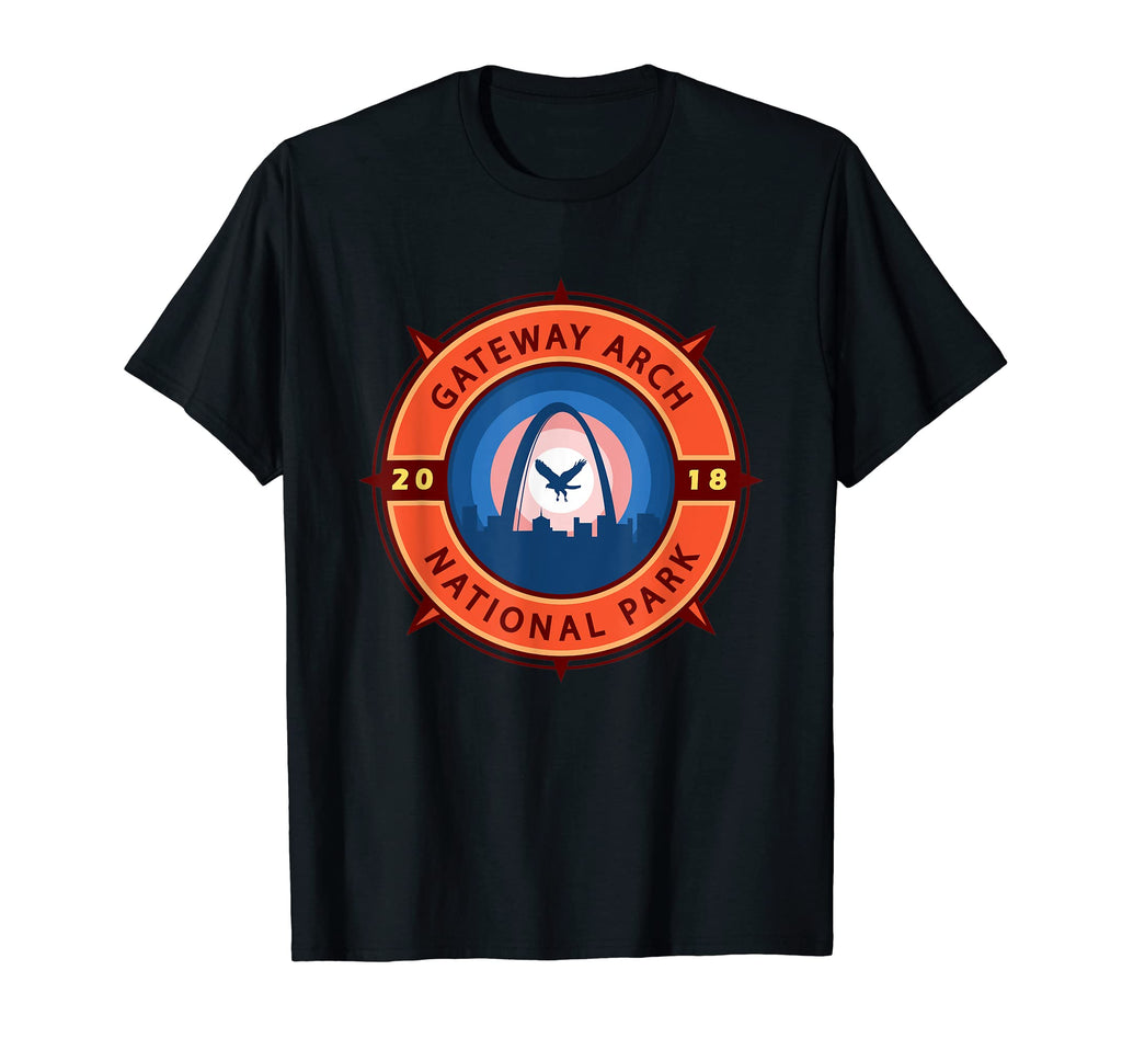 Gateway Arch National Park Compass T-Shirt - Unique Graphic Men Women - T-Shirt, Sweatshirt, Hoodie