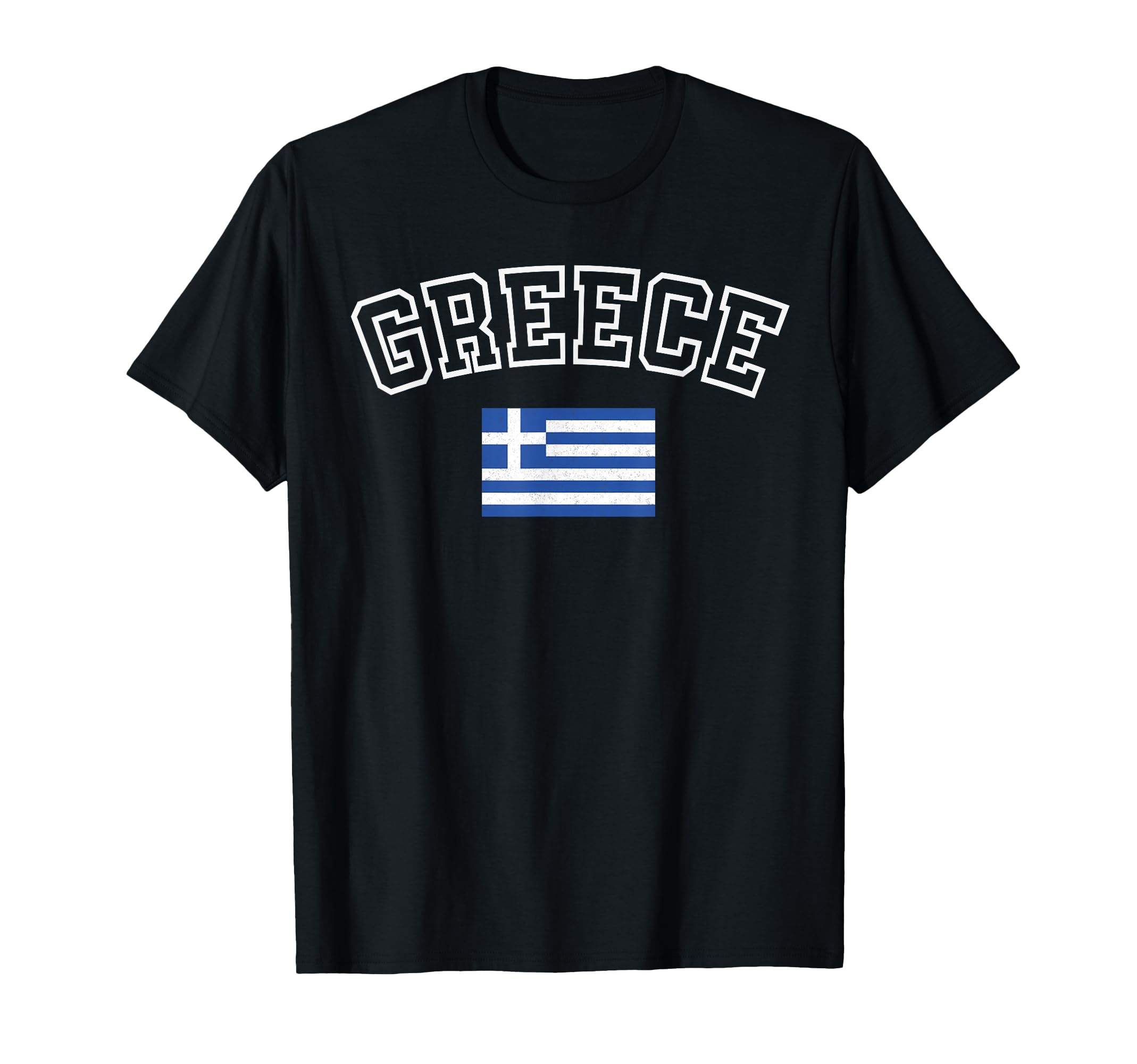 Greece Flag Distressed Heritage T-Shirt - Unique Graphic for Adults - T-Shirt, Sweatshirt, Hoodie