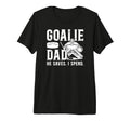 Mens Funny Hockey Goalie Dad Hockey T-Shirt - Graphic Print Men Women - T-Shirt, Sweatshirt, Hoodie