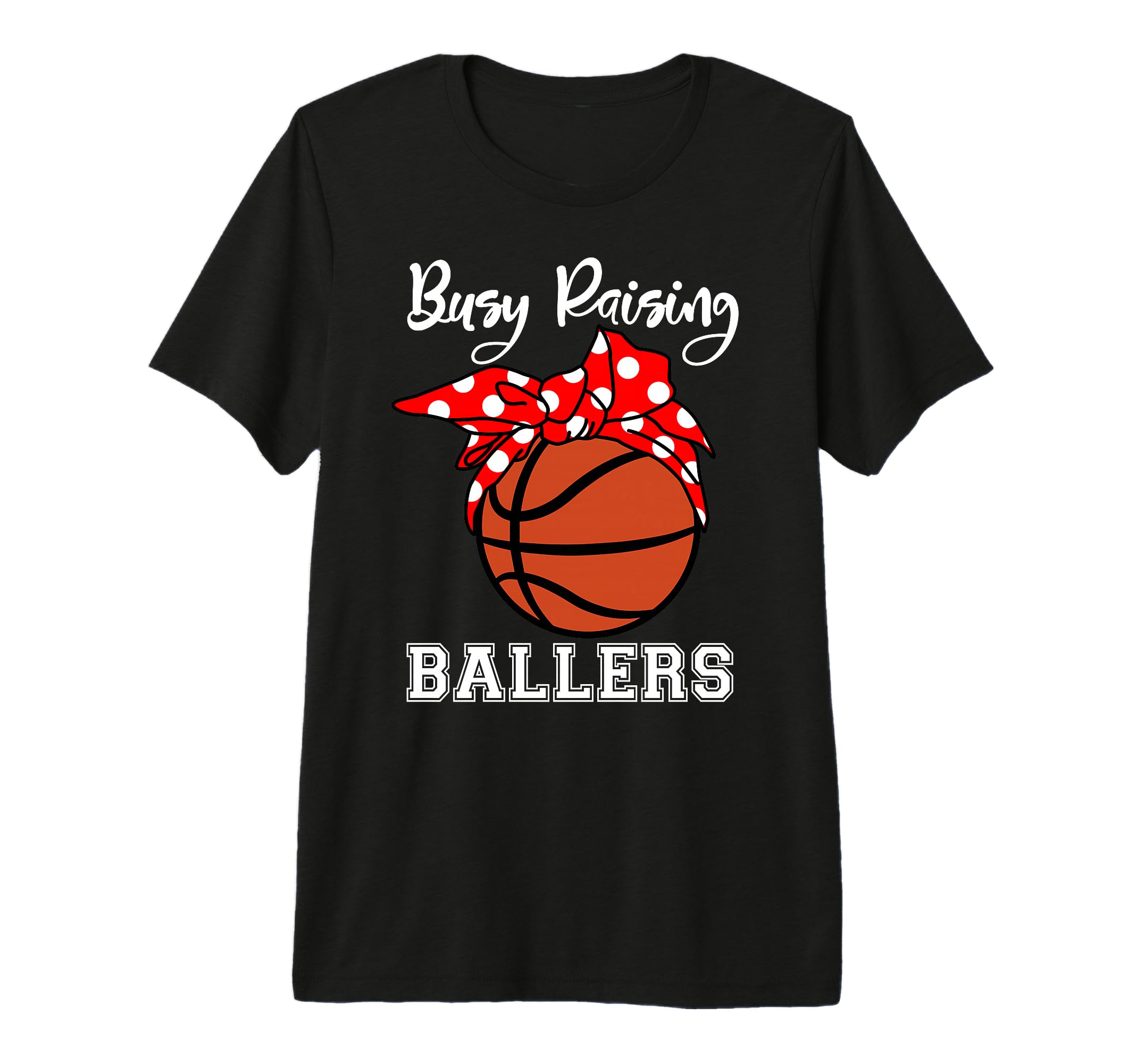 Busy Raising Ballers Funny T-Shirt - Minimalist Print for Adults - T-Shirt, Sweatshirt, Hoodie