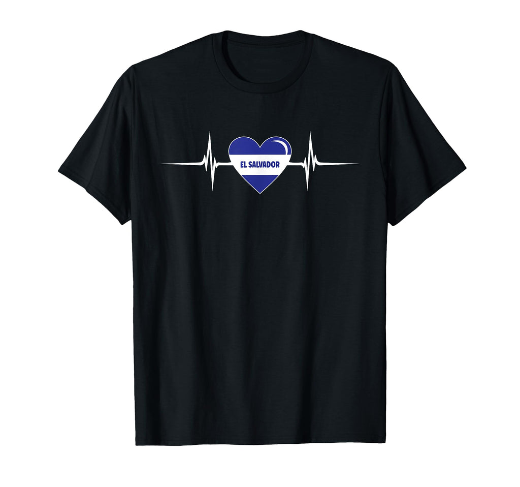 Heartbeat El Salvadorian Flag El T-Shirt - Streetwear Style Men Women - T-Shirt, Sweatshirt, Hoodie