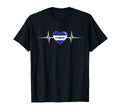 Heartbeat El Salvadorian Flag El T-Shirt - Streetwear Style Men Women - T-Shirt, Sweatshirt, Hoodie