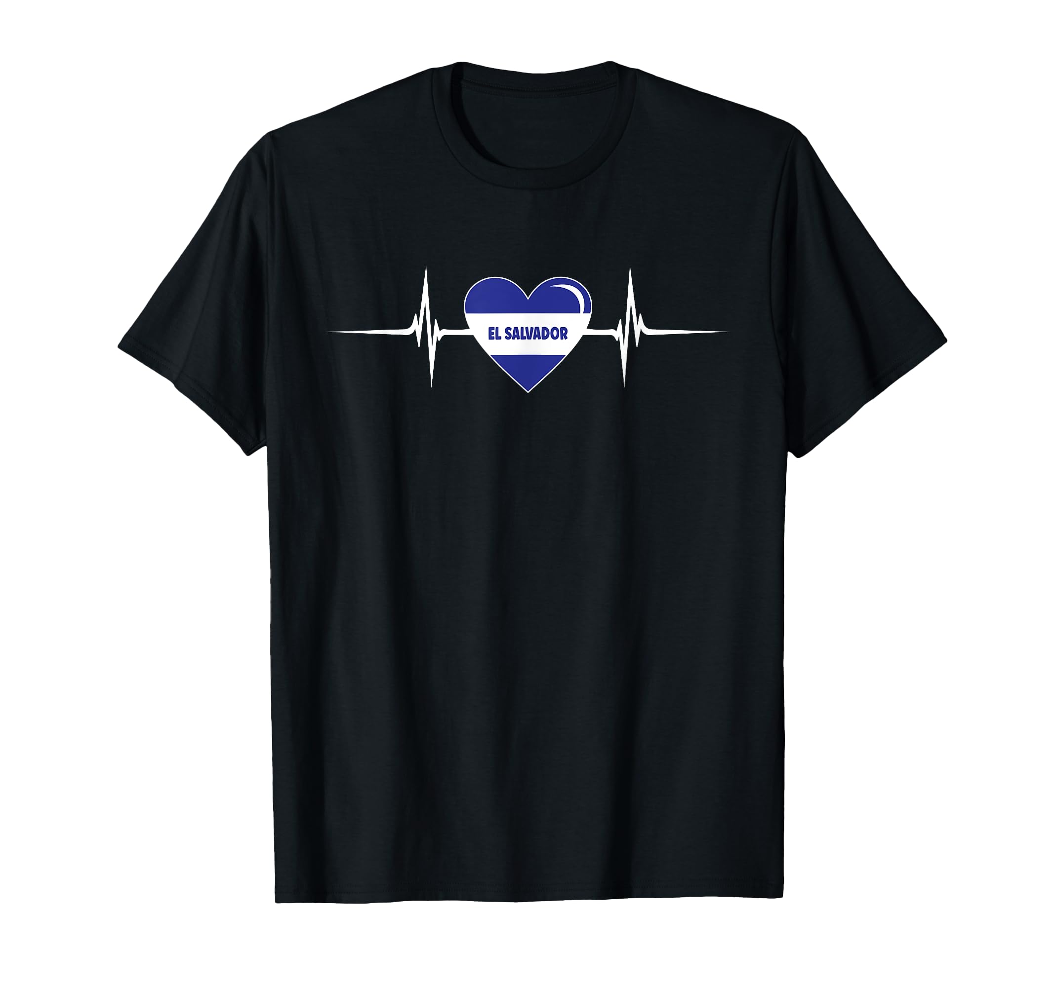 Heartbeat El Salvadorian Flag El T-Shirt - Streetwear Style Men Women - T-Shirt, Sweatshirt, Hoodie