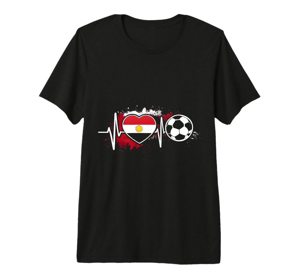 Football Pulse Egypt Flag T-Shirt - Casual Everyday Wear Men Women - T-Shirt, Sweatshirt, Hoodie